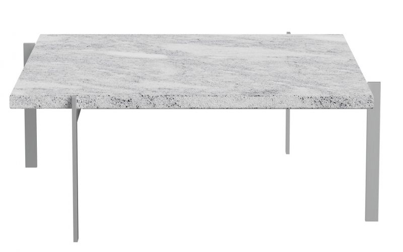 PK 61 Couchtisch Marmor Grau-Weiß Fritz Hansen Jubiläumsmodell